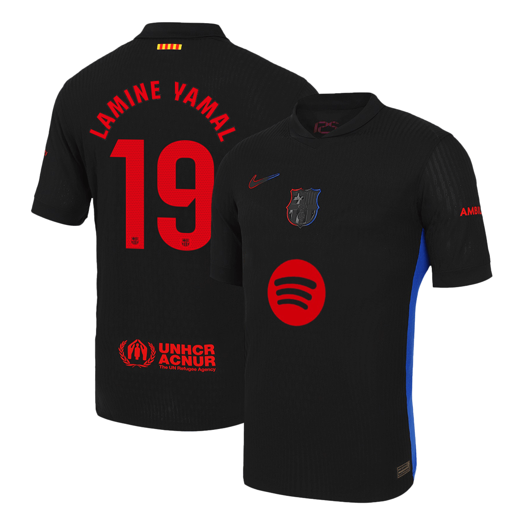 LAMINE YAMAL #19 Barcelona Away Soccer Jersey Player Version