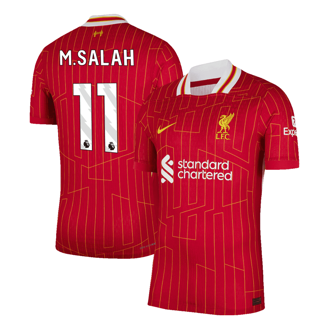 M.SALAH #11 Liverpool Home Soccer Jersey Player Version