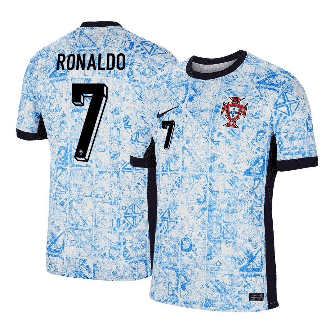 RONALDO #7 Portugal Away Soccer Jersey Euro