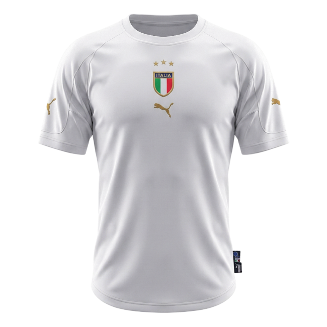 Retro 2004 Italy Away Soccer Jersey
