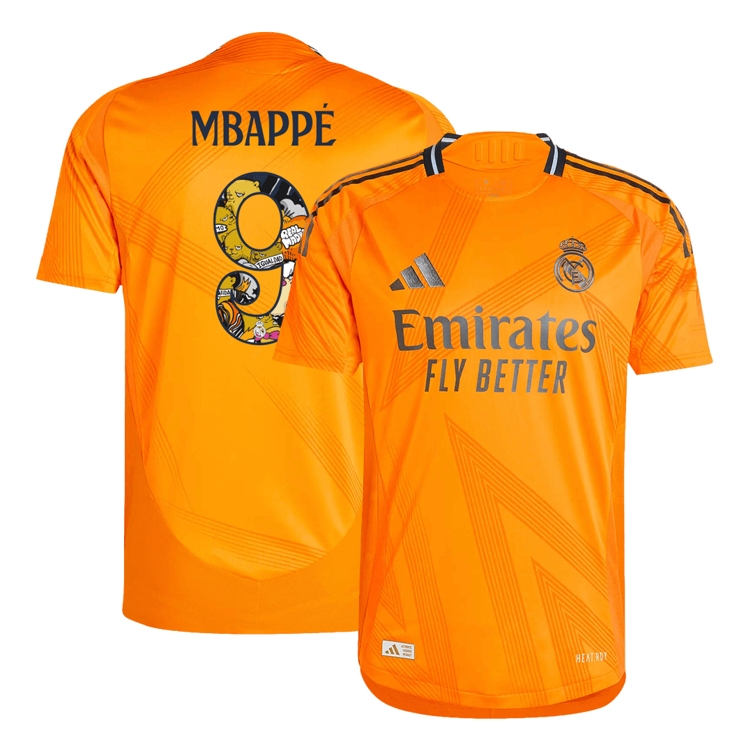 MBAPPÉ #9 Real Madrid Away Soccer Jersey Player Version