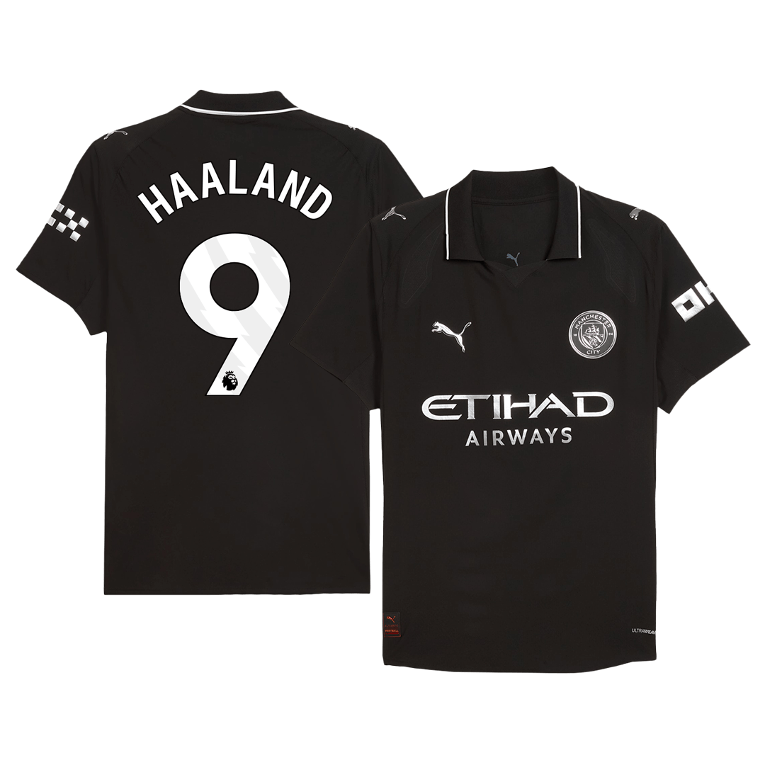 HAALAND #9 Manchester City Away Soccer Jersey 2025/26 Player Version