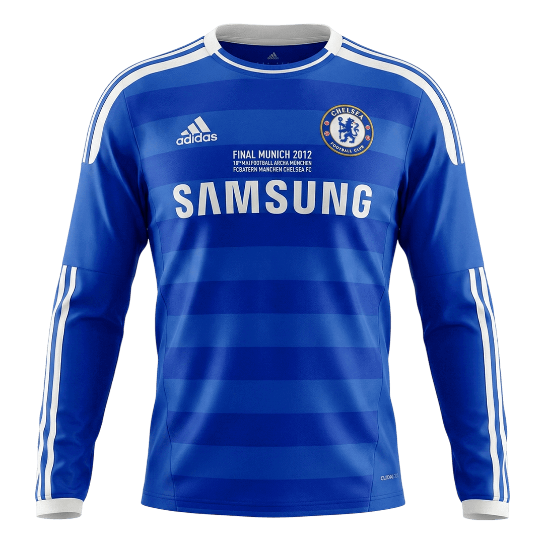 Retro 2011/12 Chelsea Home Long Sleeve Soccer Jersey