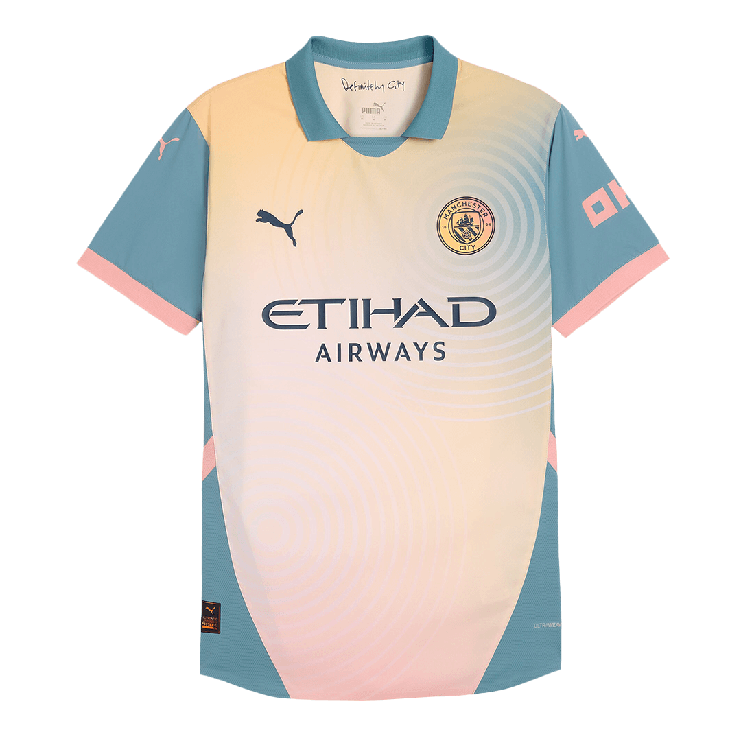 HAALAND #9 Manchester City Fourth Away Soccer Jersey Player Version