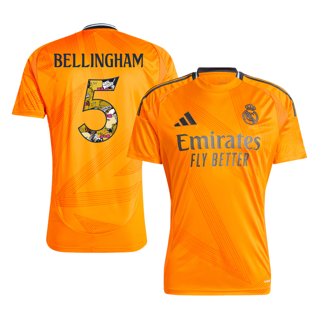 BELLINGHAM #5 Real Madrid Away Soccer Jersey
