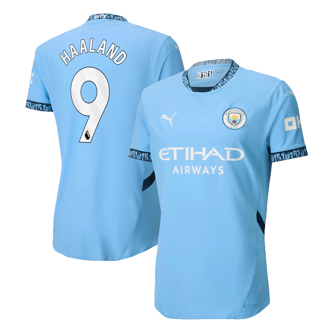 HAALAND #9 Manchester City Home Soccer Jersey Player Version