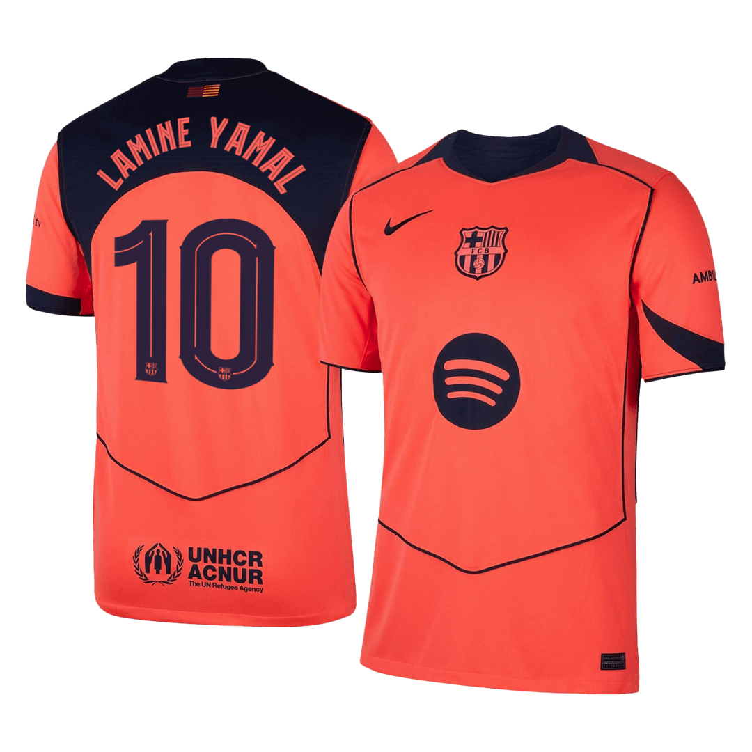 LAMINE YAMAL #10 Barcelona Third Away Soccer Jersey 2025/26 -UCL
